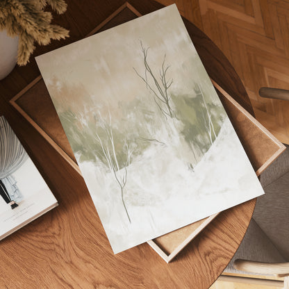 Abstract Winter Silence Poster