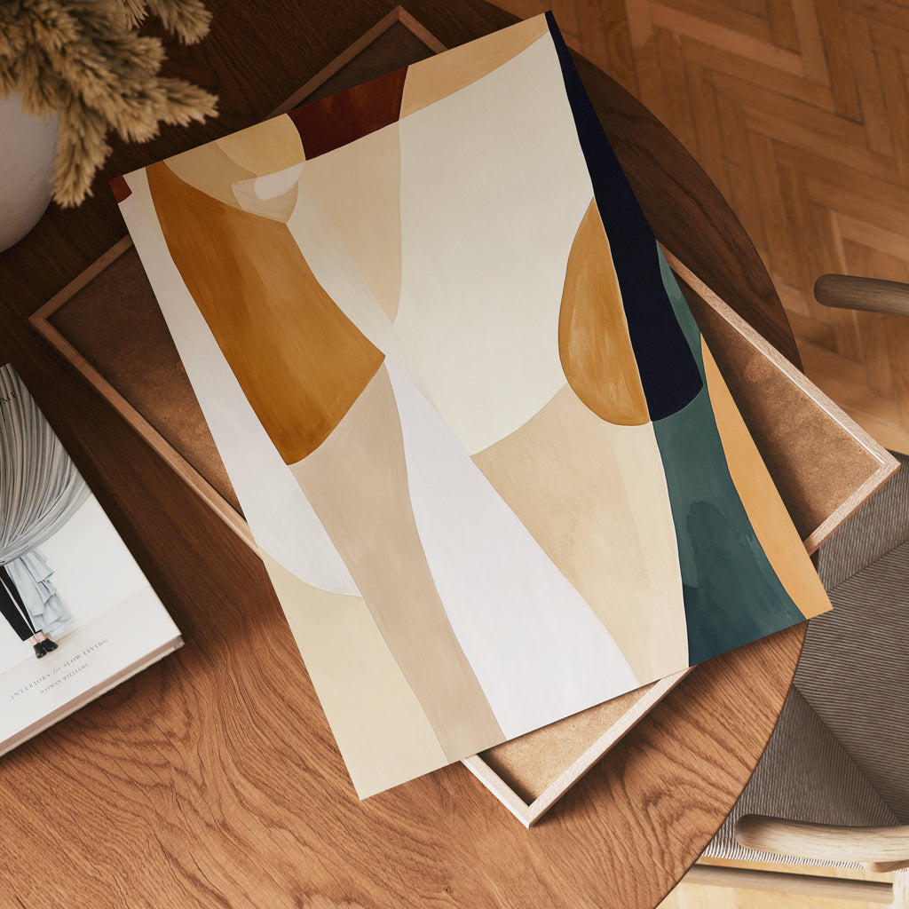 Where We Begin Abstract Poster