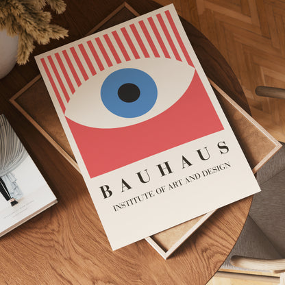 Bauhaus Eye Design Poster