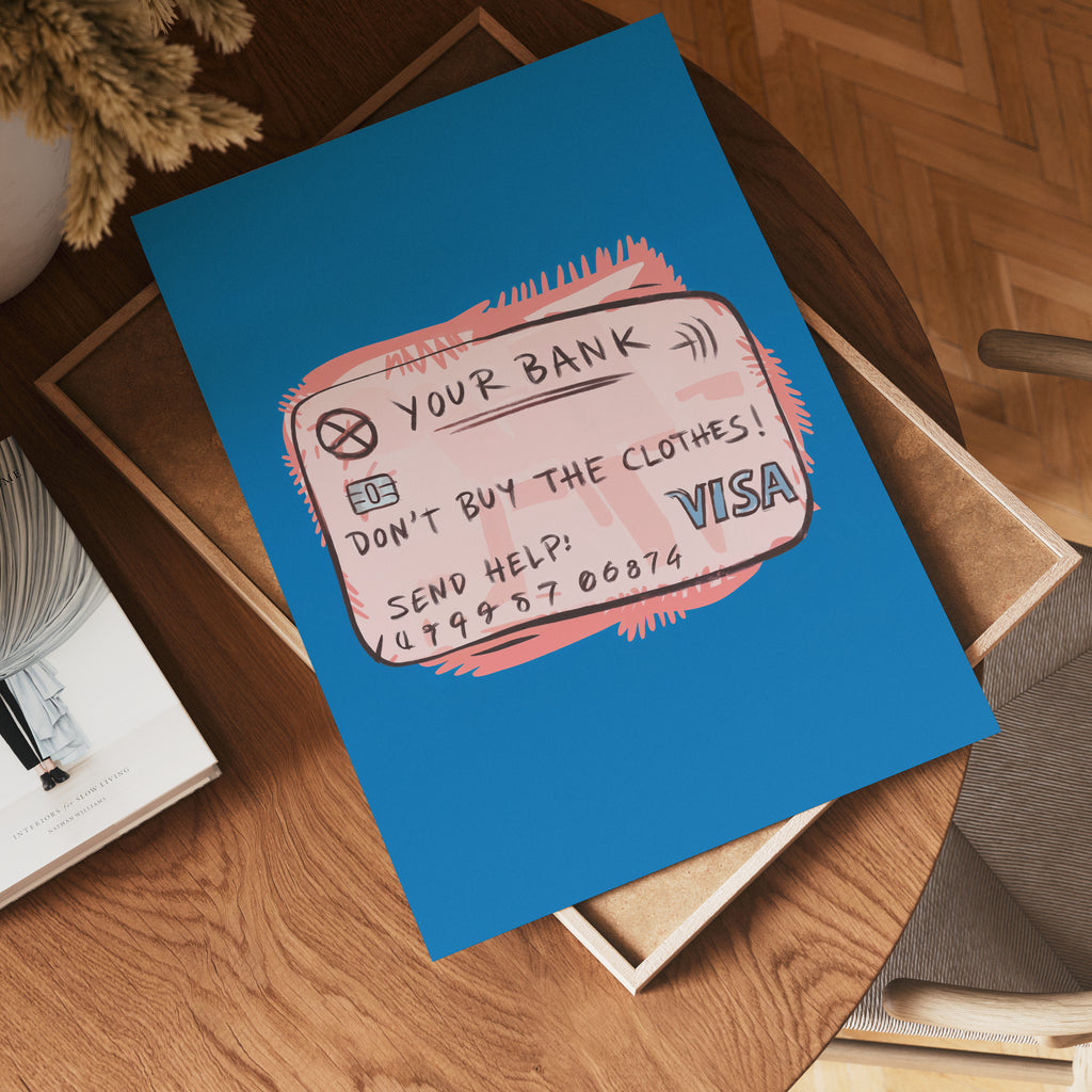 Credit Card Warning Poster