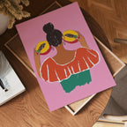 Tropical Papaya Girl Poster