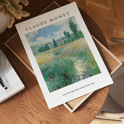 Claude Monet Lane In The Poppy Fields Poster