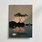 Silent Sunset Reflection Poster