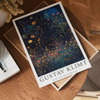Gustav Klimt Nocturnal Blossom Field Poster affisch – köp poster online – Bozetto väggdekoration