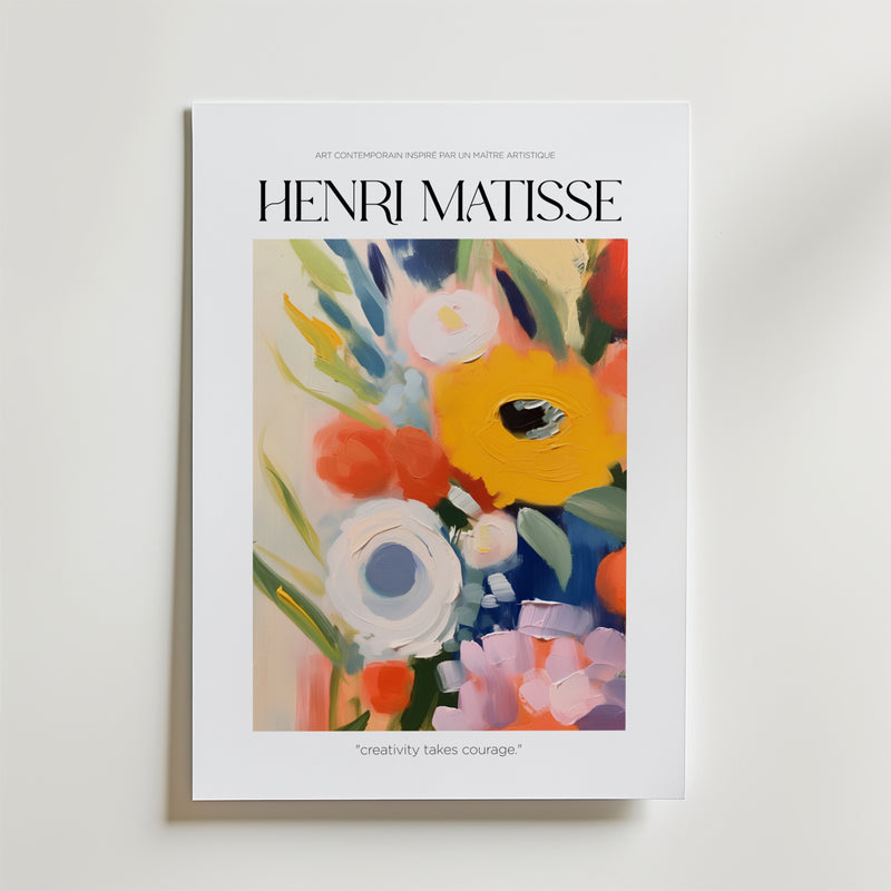 Courage in Bloom Matisse Poster