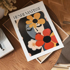 Floral Mask Matisse Poster