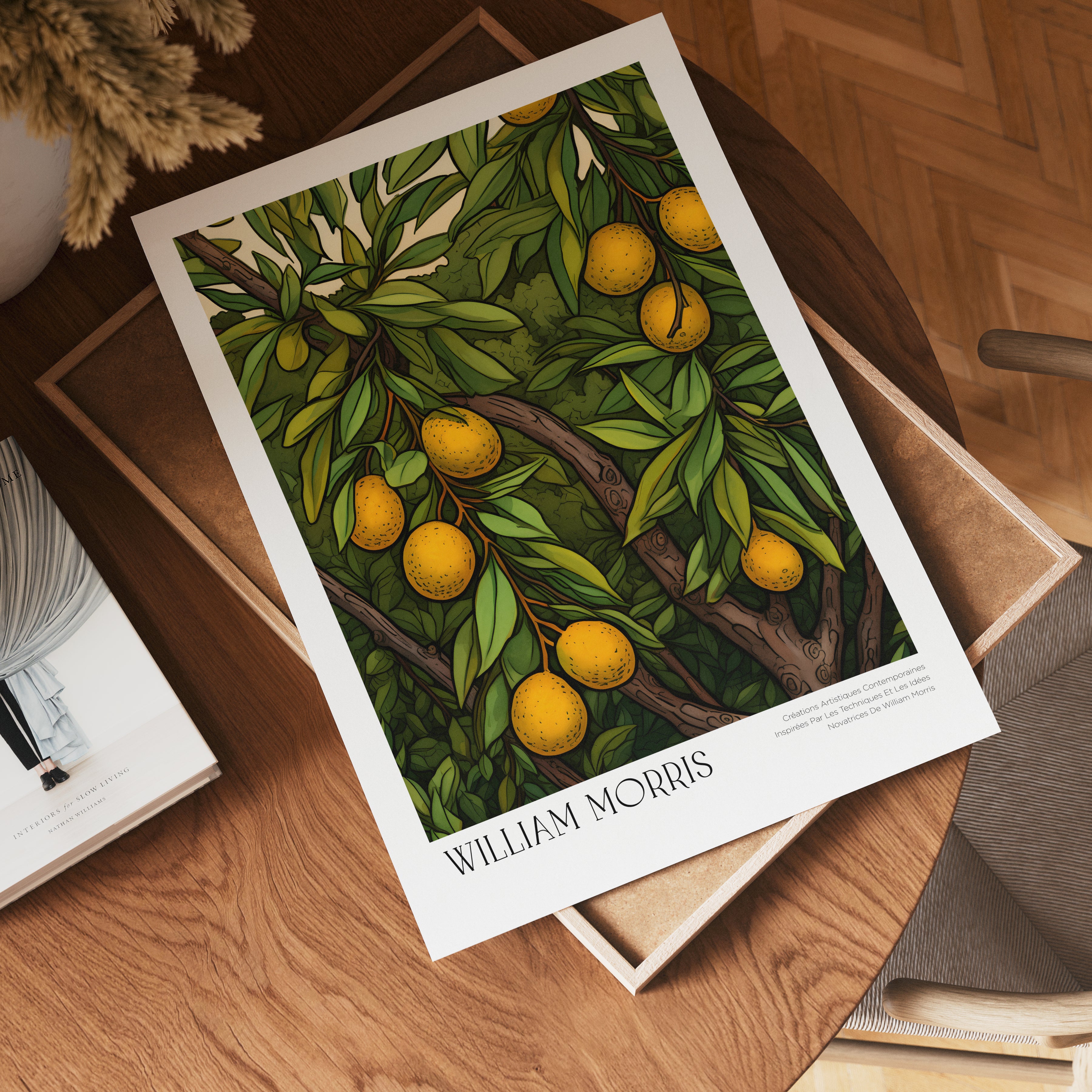 William Morris Golden Orchard Poster – botanisk konst och stilren konsttryck för hemmet hos Bozetto