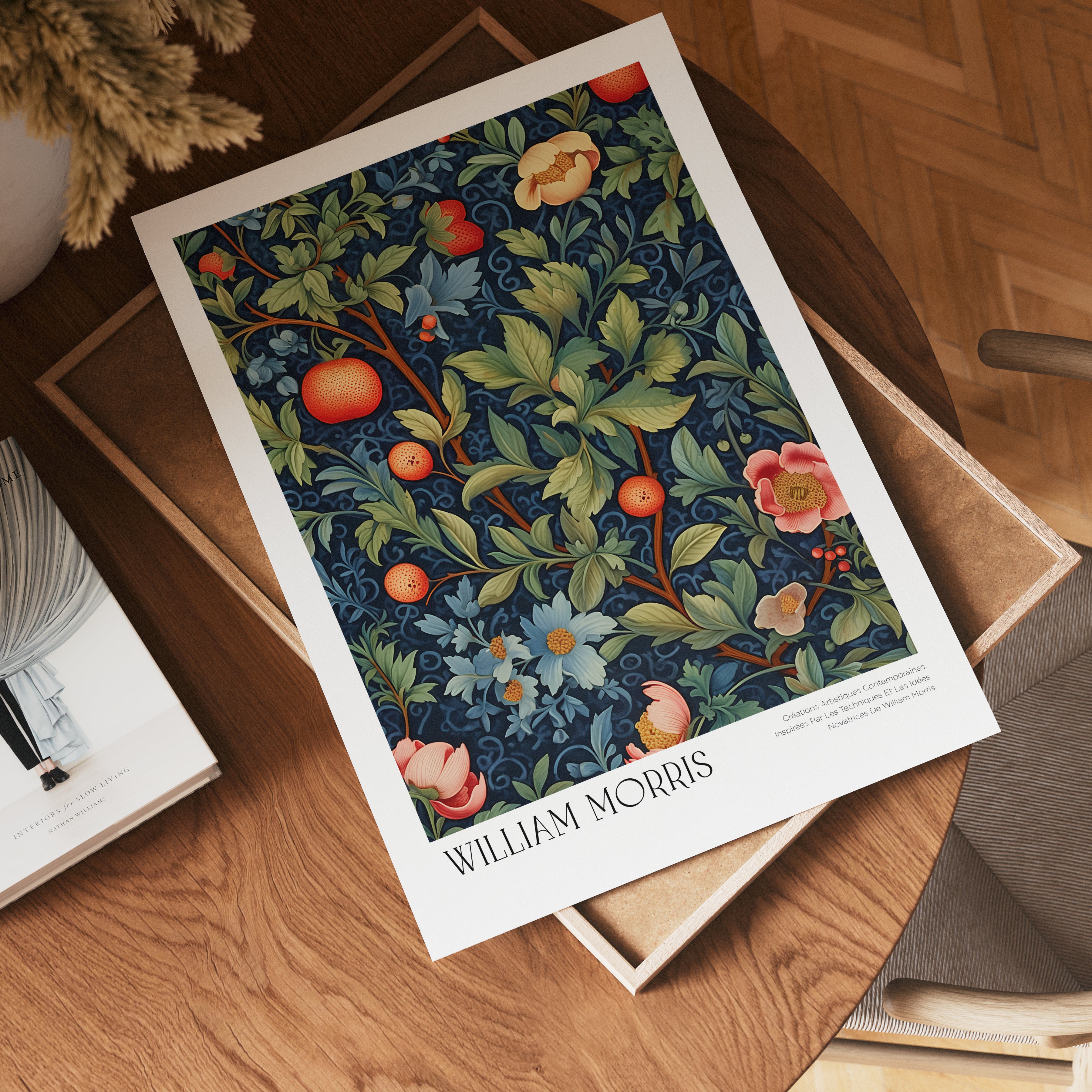 William Morris Midnight Orchard Poster