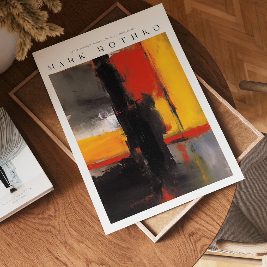 Red Over Rust Mark Rothko Poster