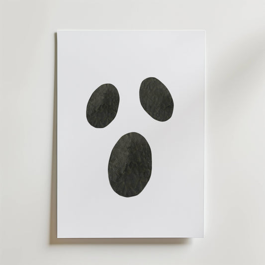 Silent Ghost Face Poster