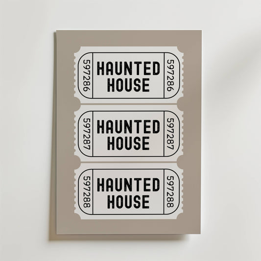 Haunted Ticket Poster
