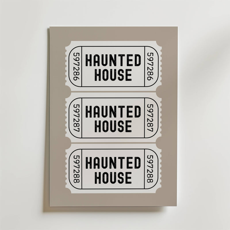Haunted Ticket Poster