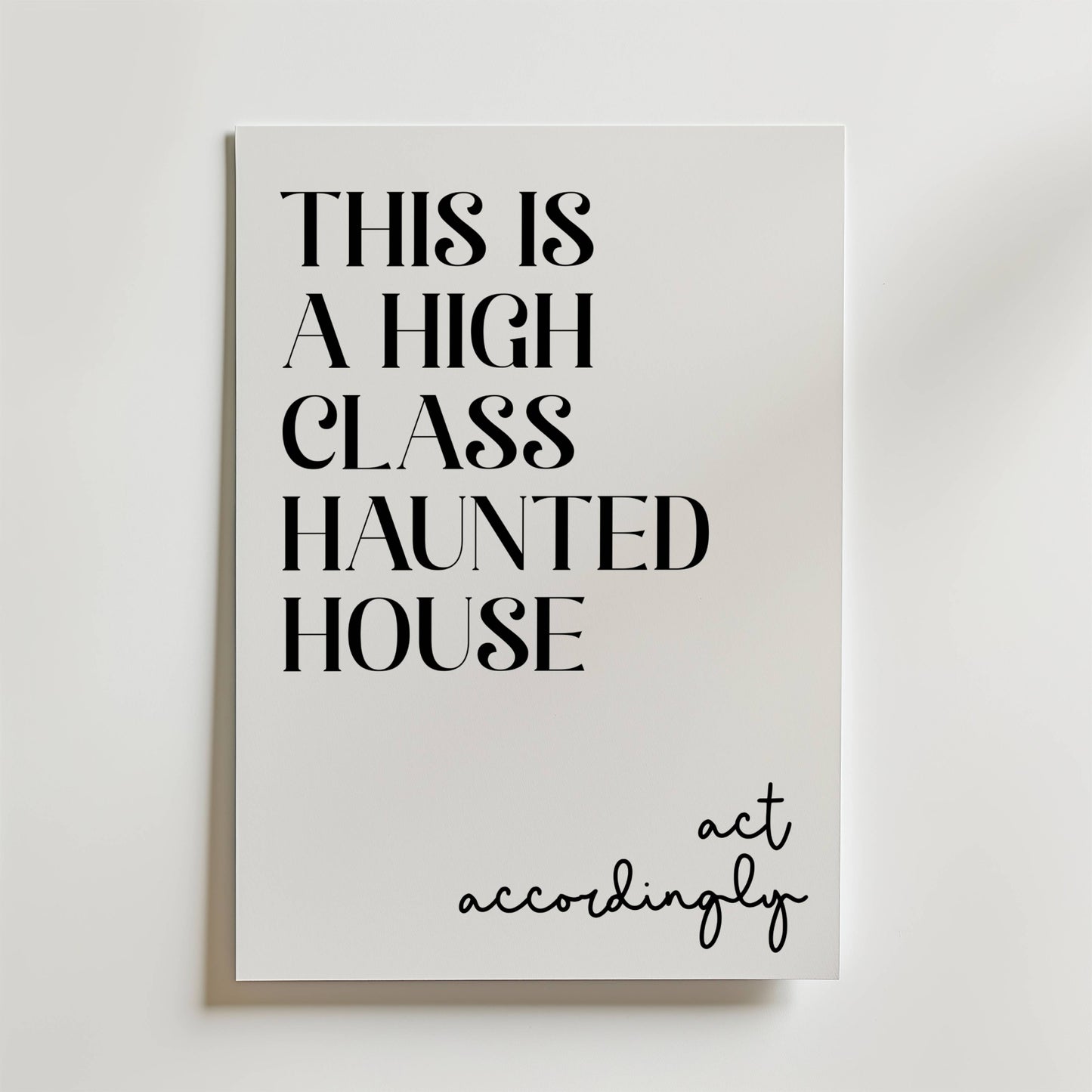 Elegant Haunt Poster