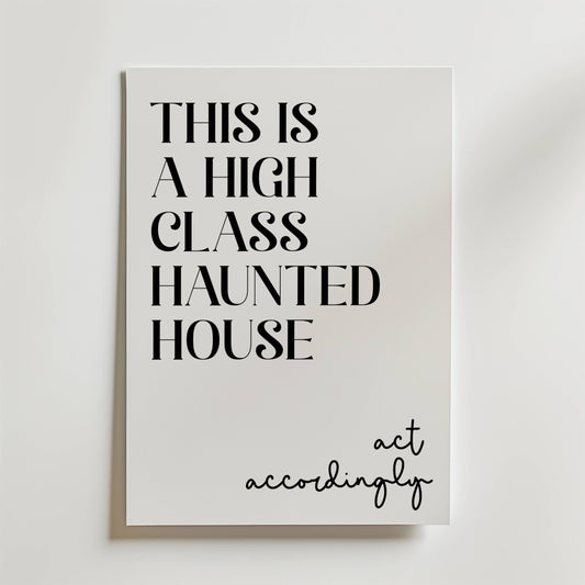 Elegant Haunt Poster