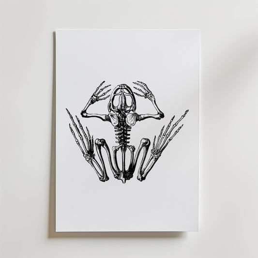 Silent Scream Skeleton Poster