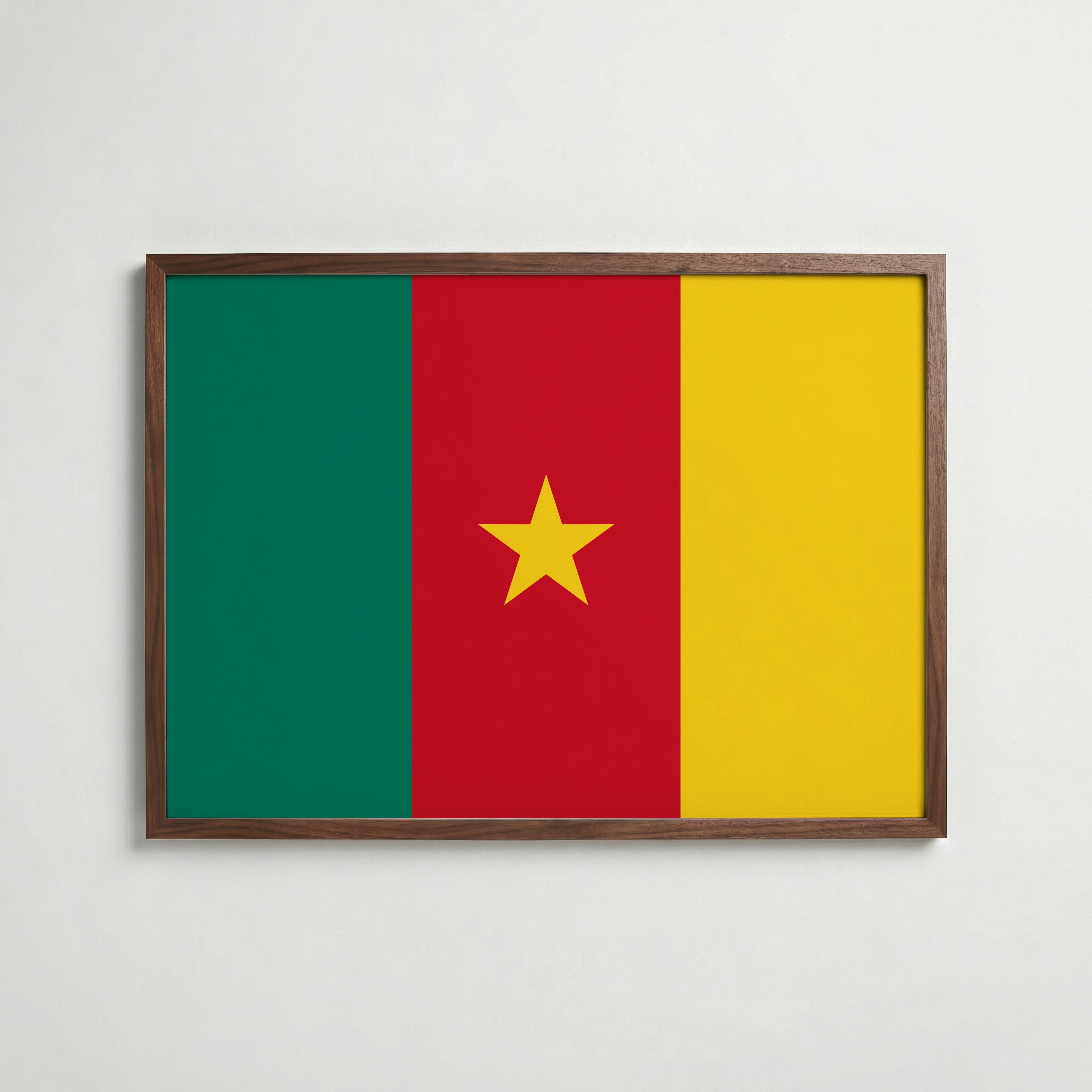 Cameroon National Flag Poster poster – väggdekoration för hemmet – köp hos Bozetto