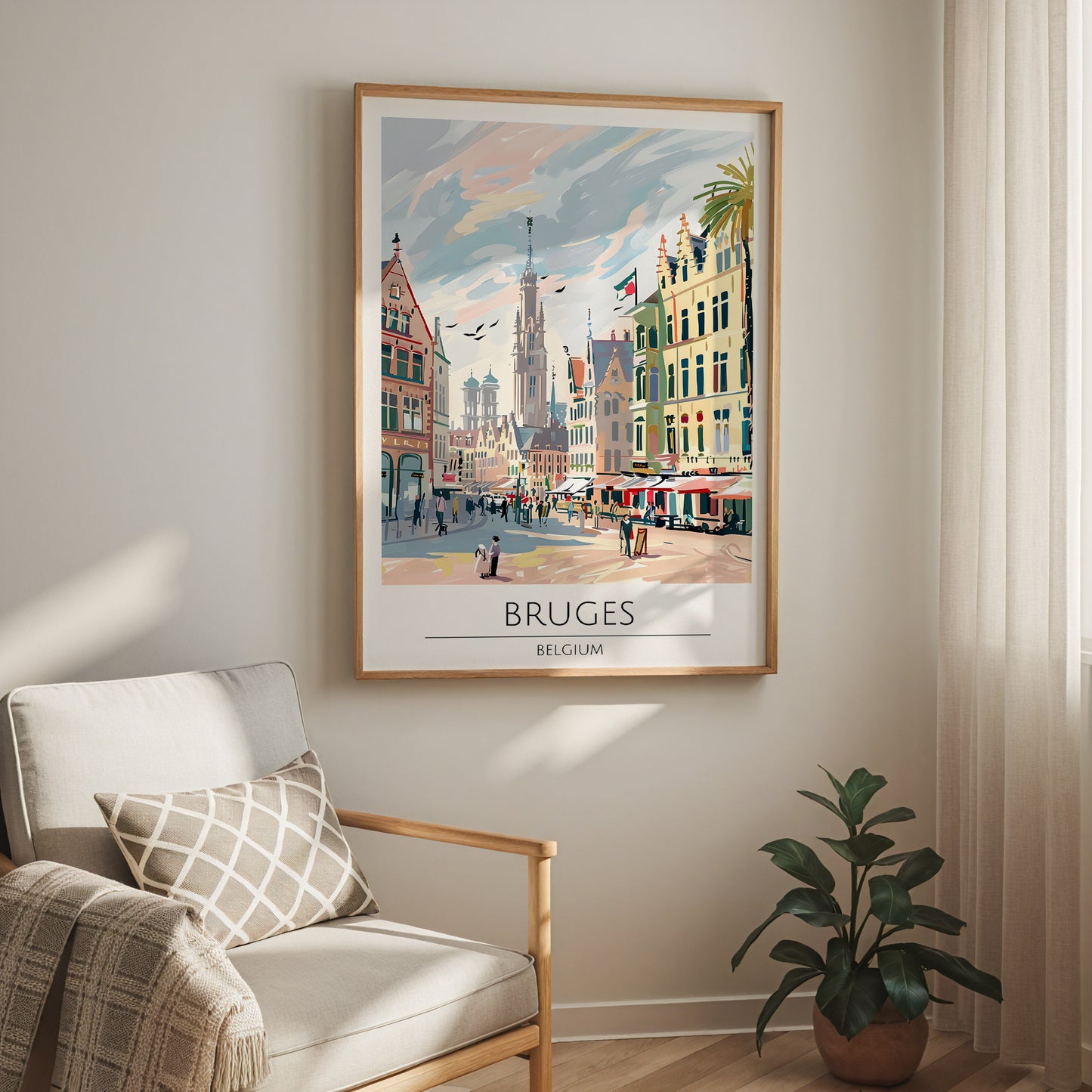 Bruges Old Town Poster