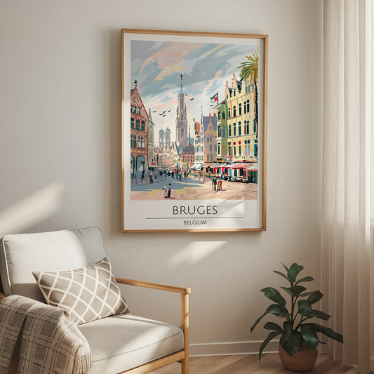 Bruges Old Town Poster