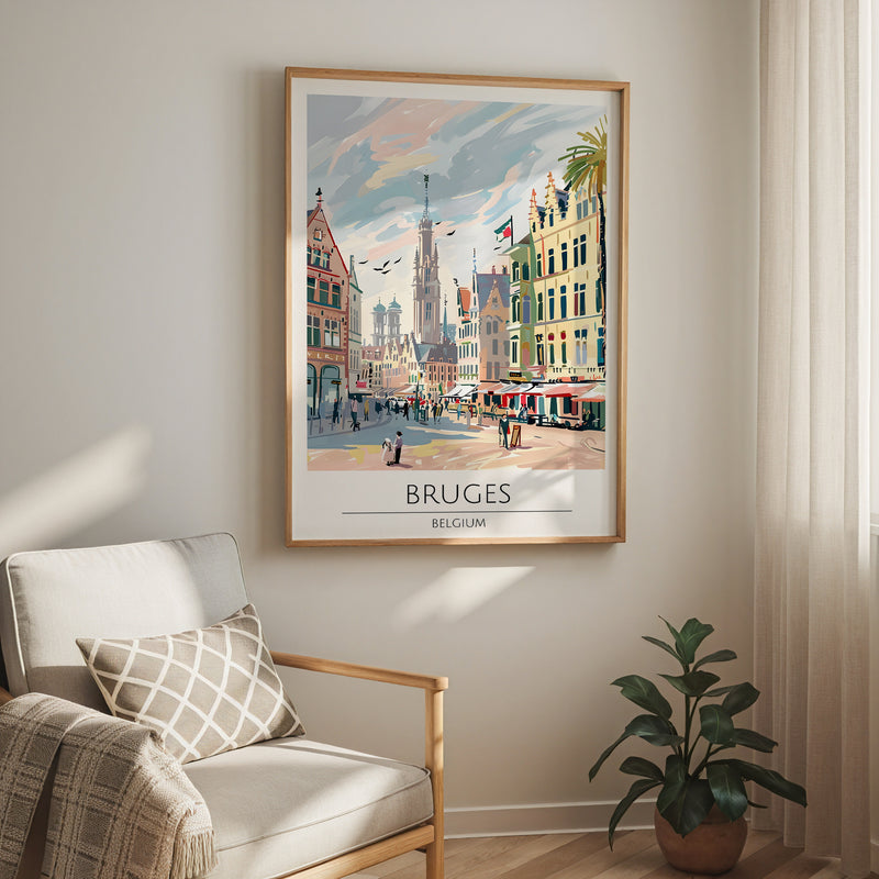 Bruges Old Town Poster