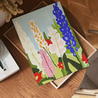 Floral abstract vibrant botanical Poster