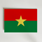 Burkina Faso National Flag Poster affisch – poster till väggdekoration – köp online hos Bozetto