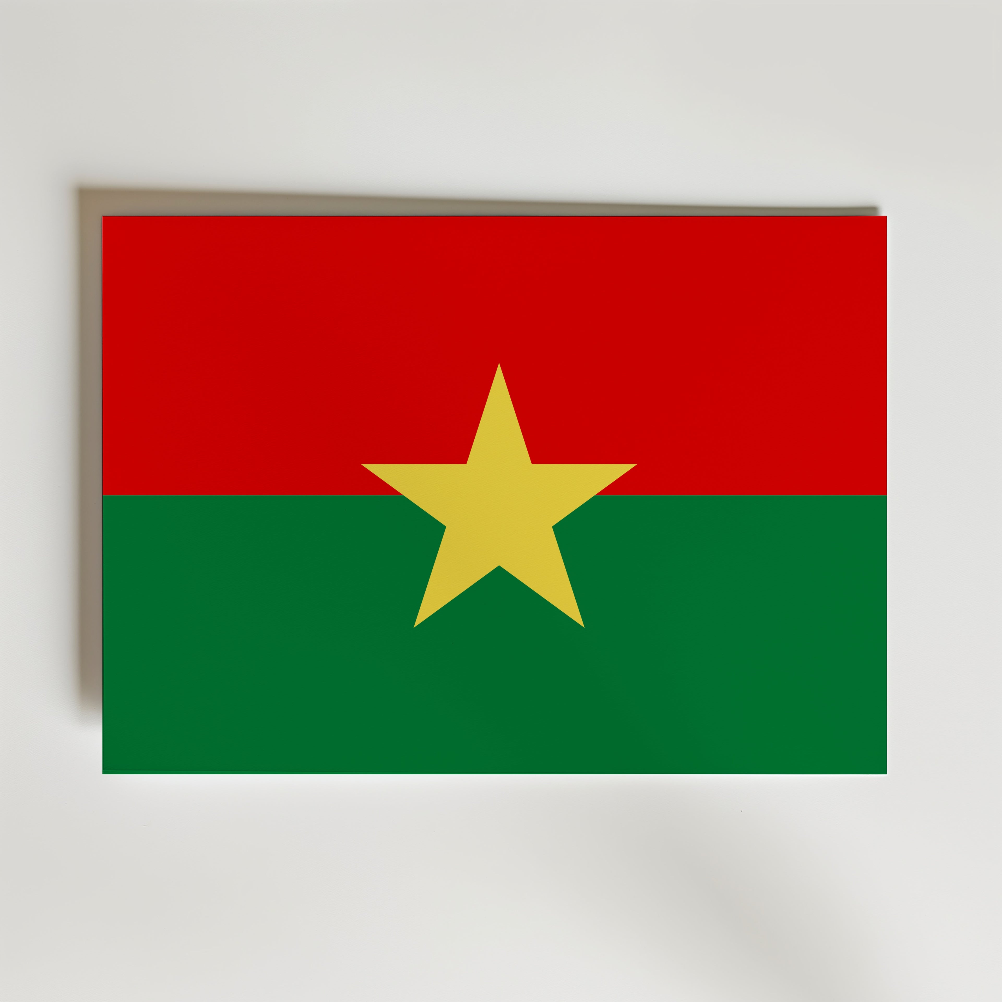 Burkina Faso National Flag Poster affisch – poster till väggdekoration – köp online hos Bozetto