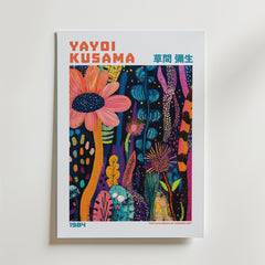 Yayoi Kusama Midnight Floral Rhythm Poster