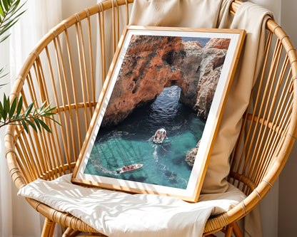 Mediterranean Cliff Escape Poster
