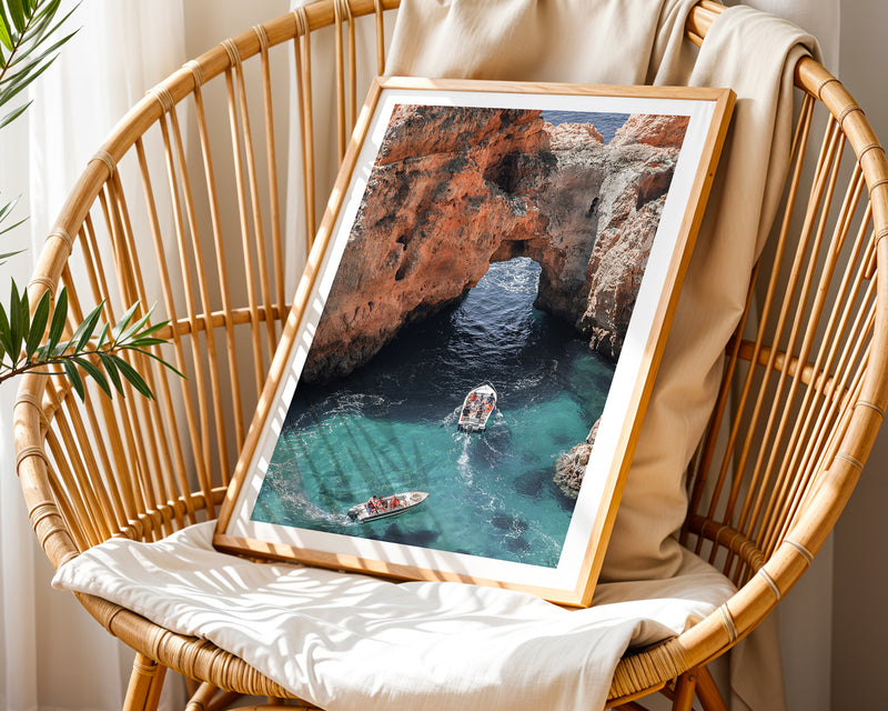 Mediterranean Cliff Escape Poster