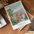 Medellín Skyline & Color District Poster