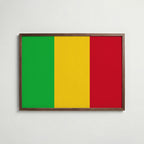 Mali National Flag Poster poster – väggdekoration för hemmet – köp hos Bozetto