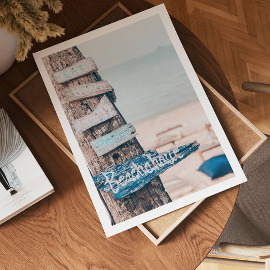 Beachhouse Signs Poster