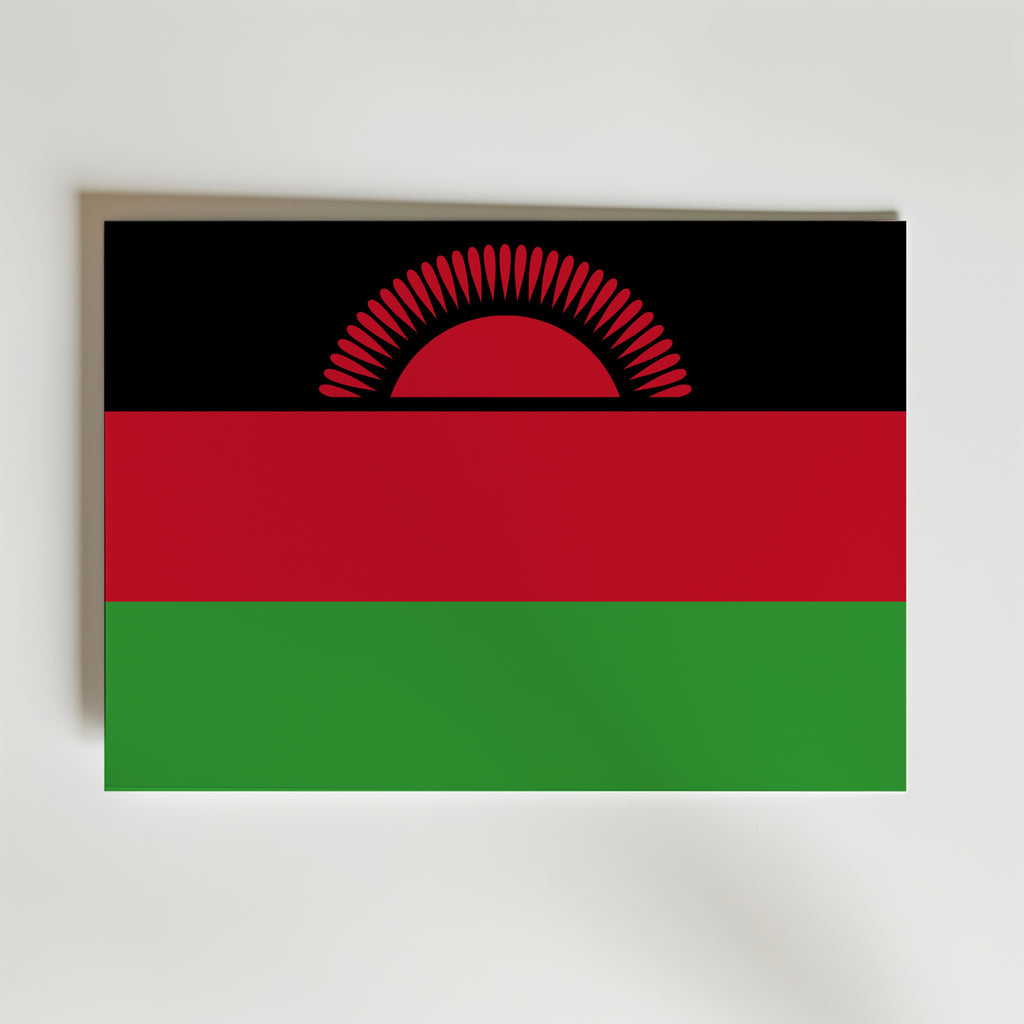 Malawi National Flag Poster affisch – poster till väggdekoration – köp online hos Bozetto