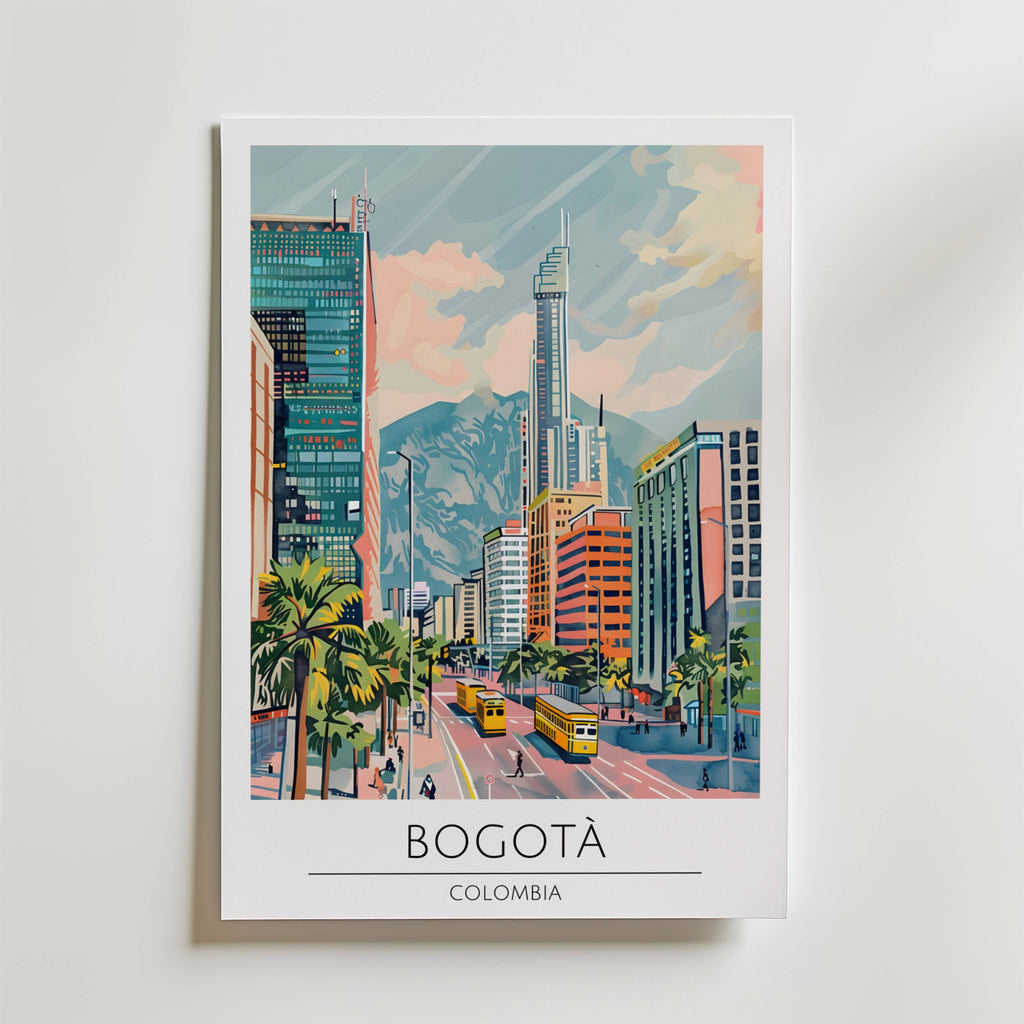 Bogotá Cityscape Poster