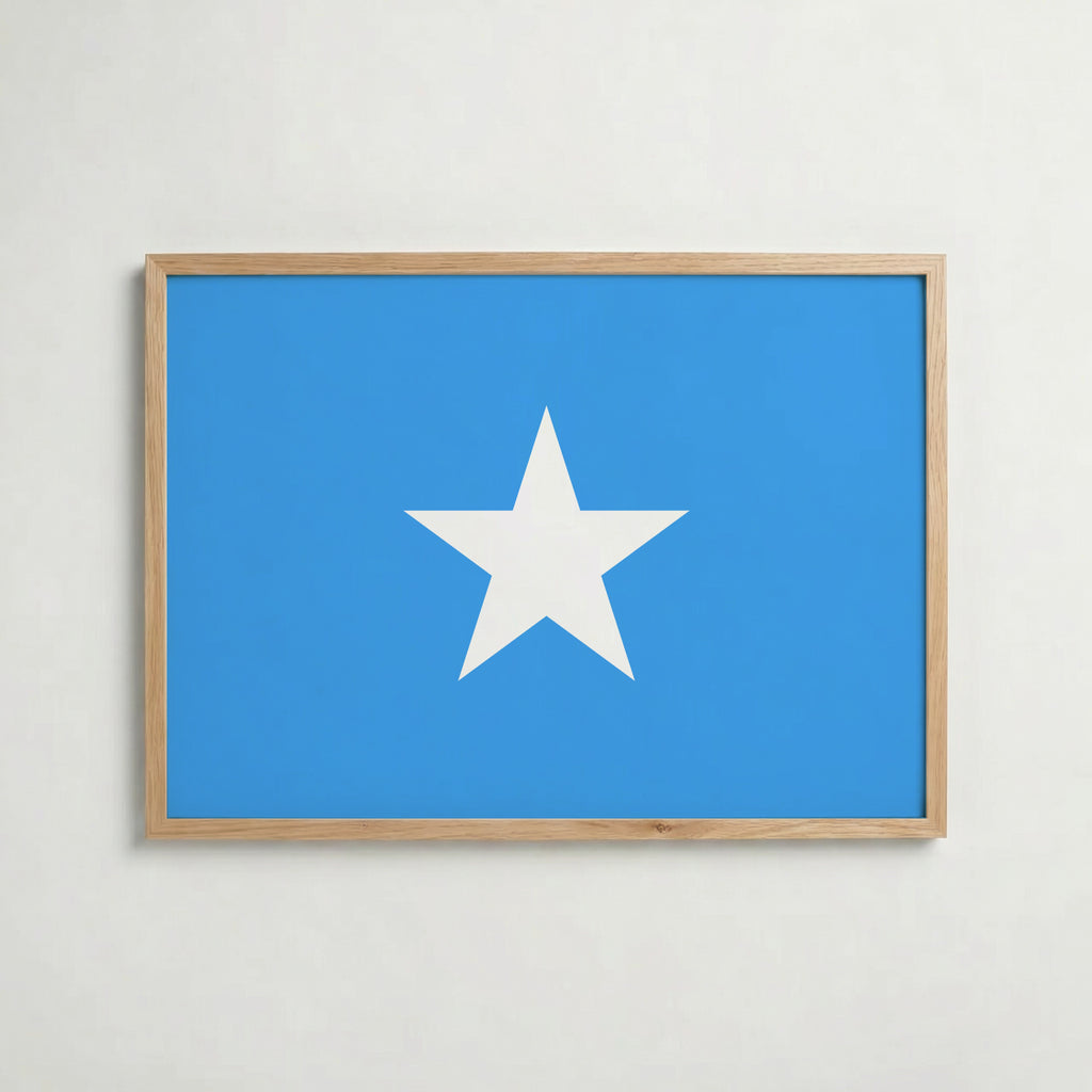 Somalia National Flag Poster – poster väggdekoration inredning – Affischer hos Bozetto