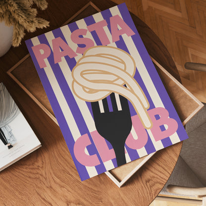 Playful Pasta Art Poster