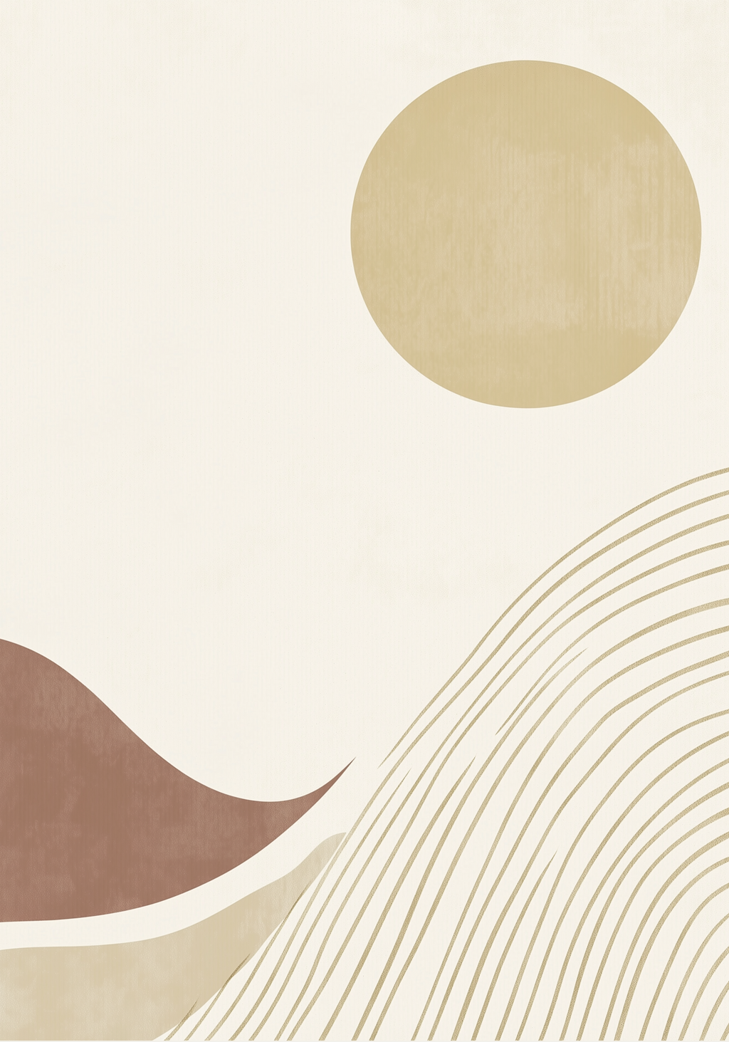 Abstract Sunscape Poster