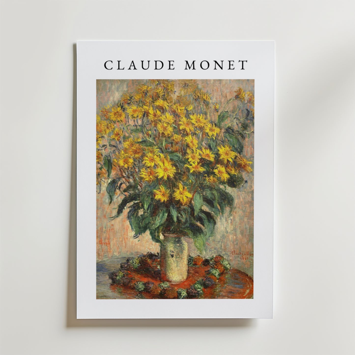 Claude Monet Buket af solsikker Plakat