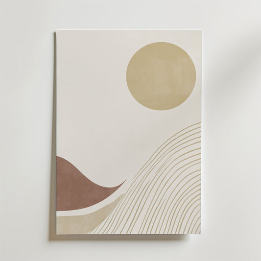 Abstract Sunscape Poster