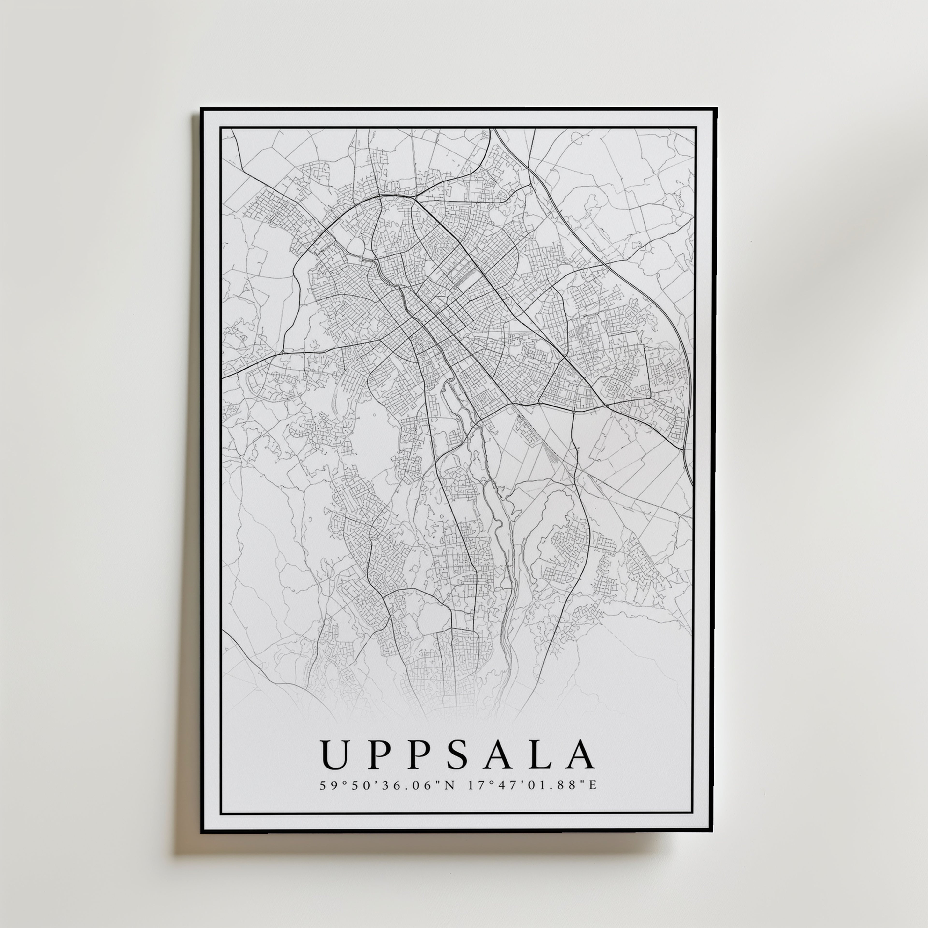 Uppsala Karta Poster