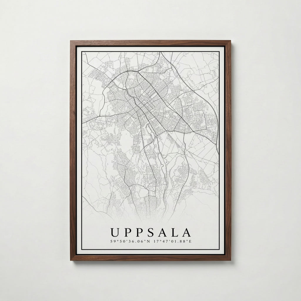 Uppsala Karta Poster