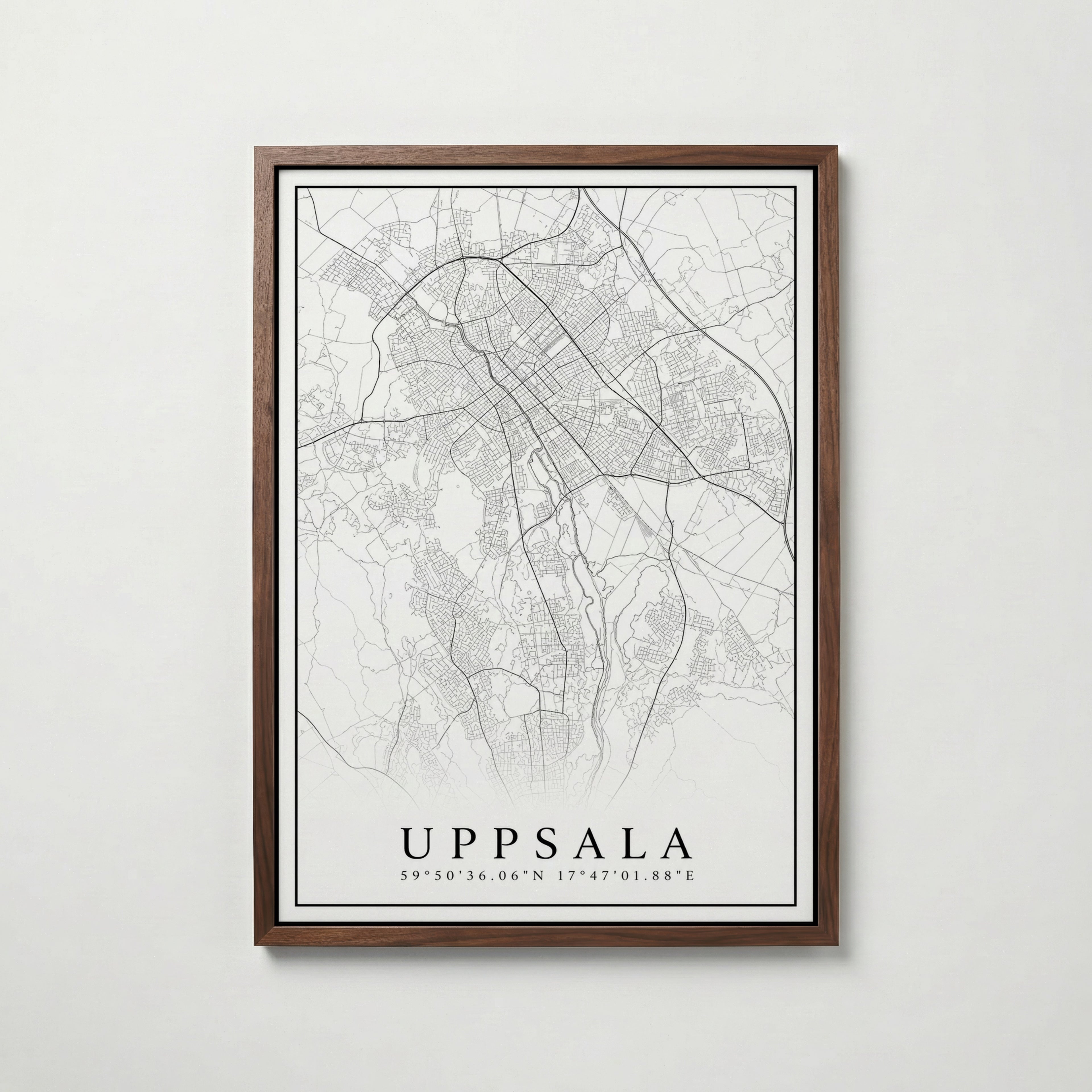 Uppsala Karta Poster
