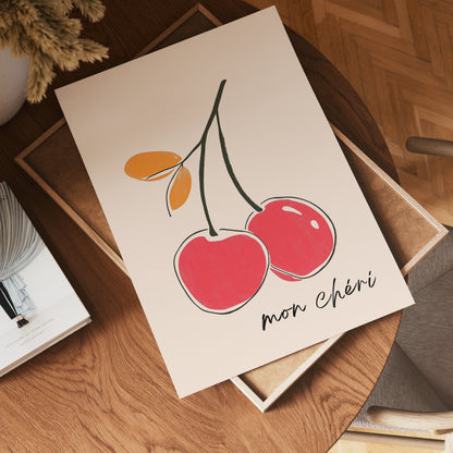 Mon Chéri Cherries Poster