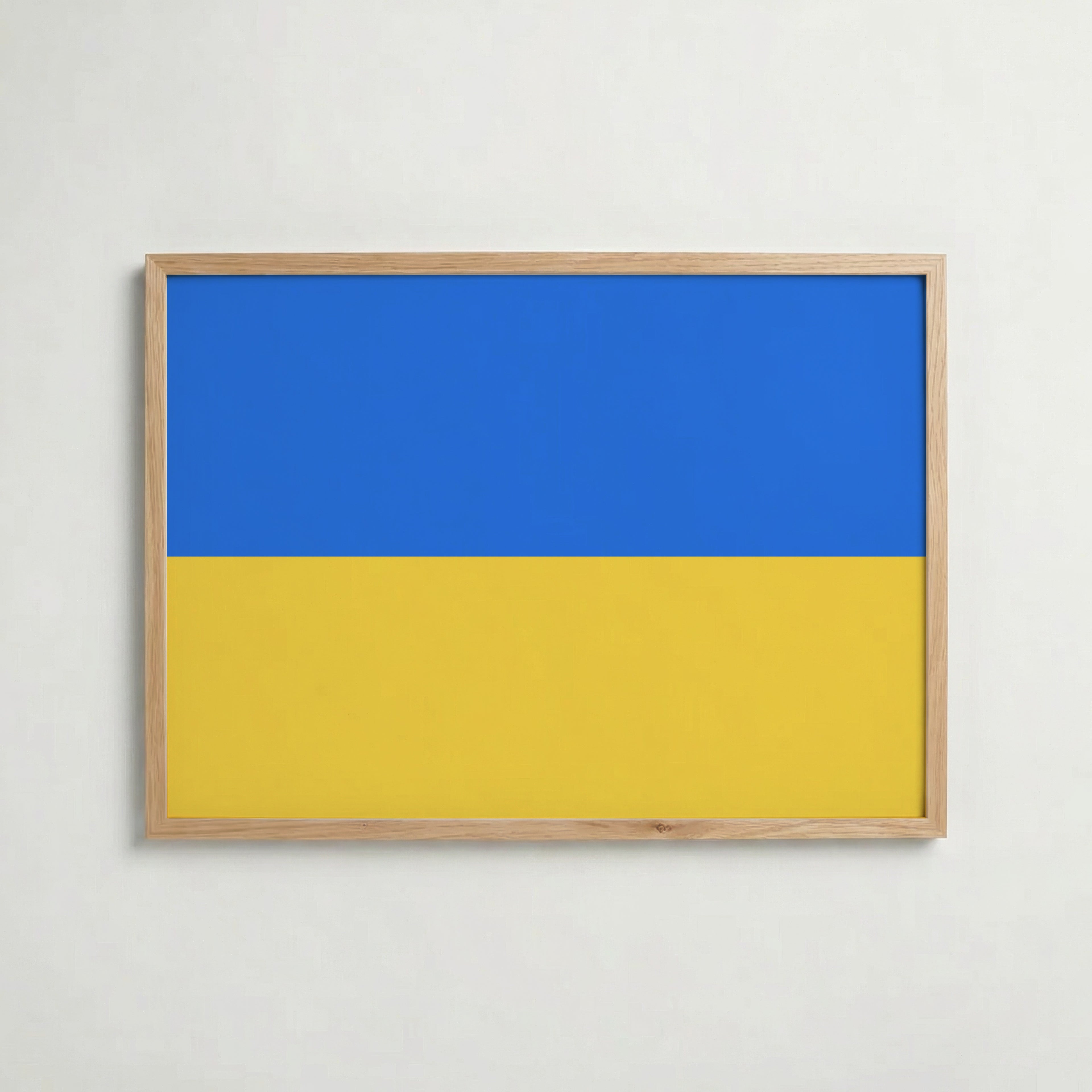 Ukraine National Flag Poster i ekram – inramad konsttryck för stilren inredning hos Bozetto