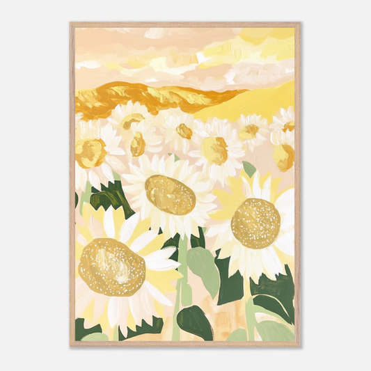 Sunlit Poppies Poster
