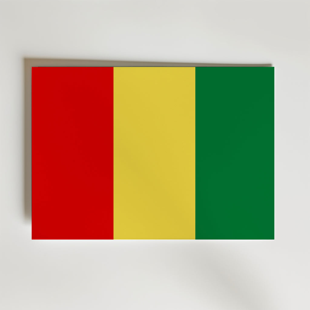Guinea National Flag Poster affisch – poster till väggdekoration – köp online hos Bozetto