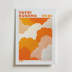 Yayoi Kusama Warm Orange Abstraction Poster