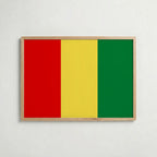 Guinea National Flag Poster – poster väggdekoration inredning – Affischer hos Bozetto