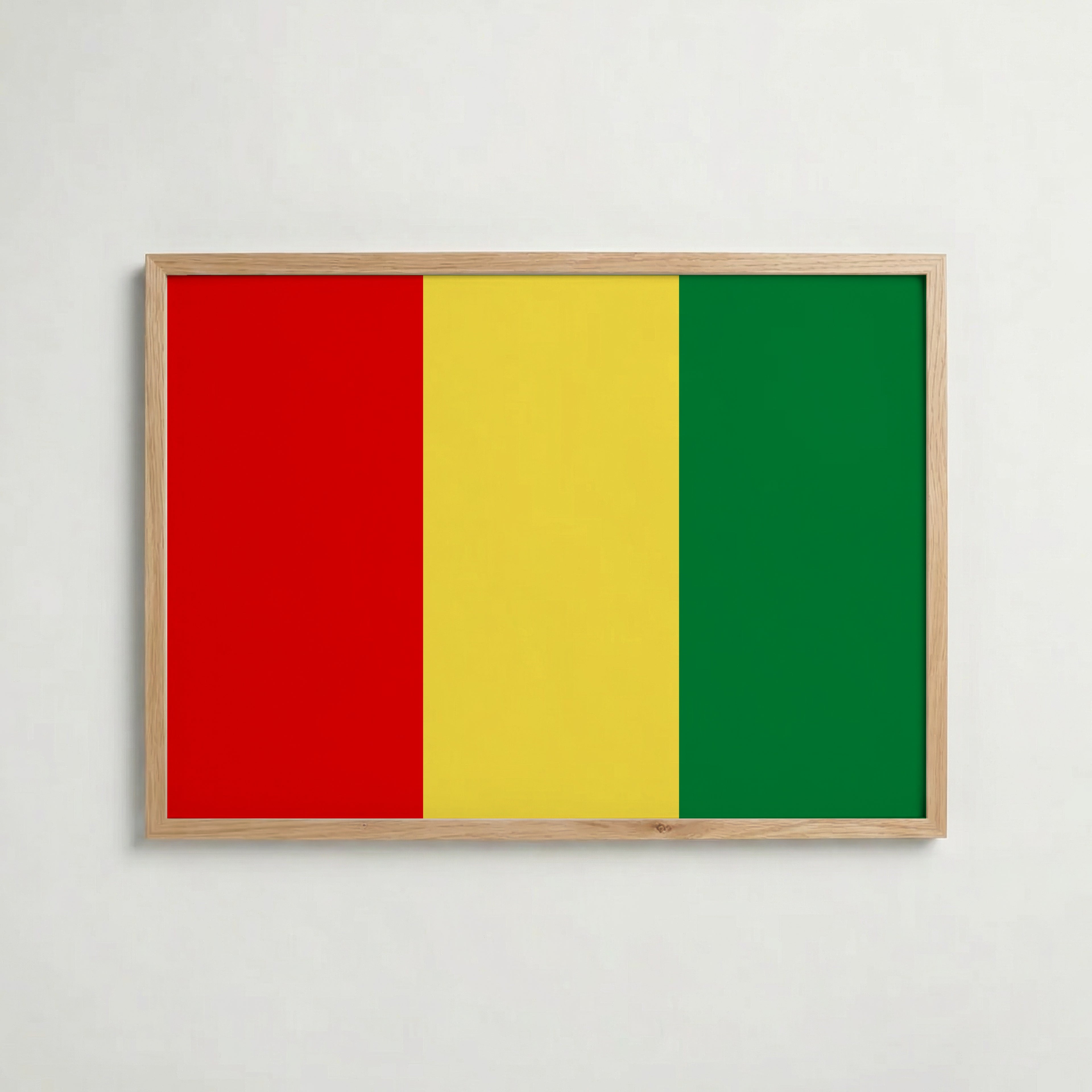 Guinea National Flag Poster – poster väggdekoration inredning – Affischer hos Bozetto