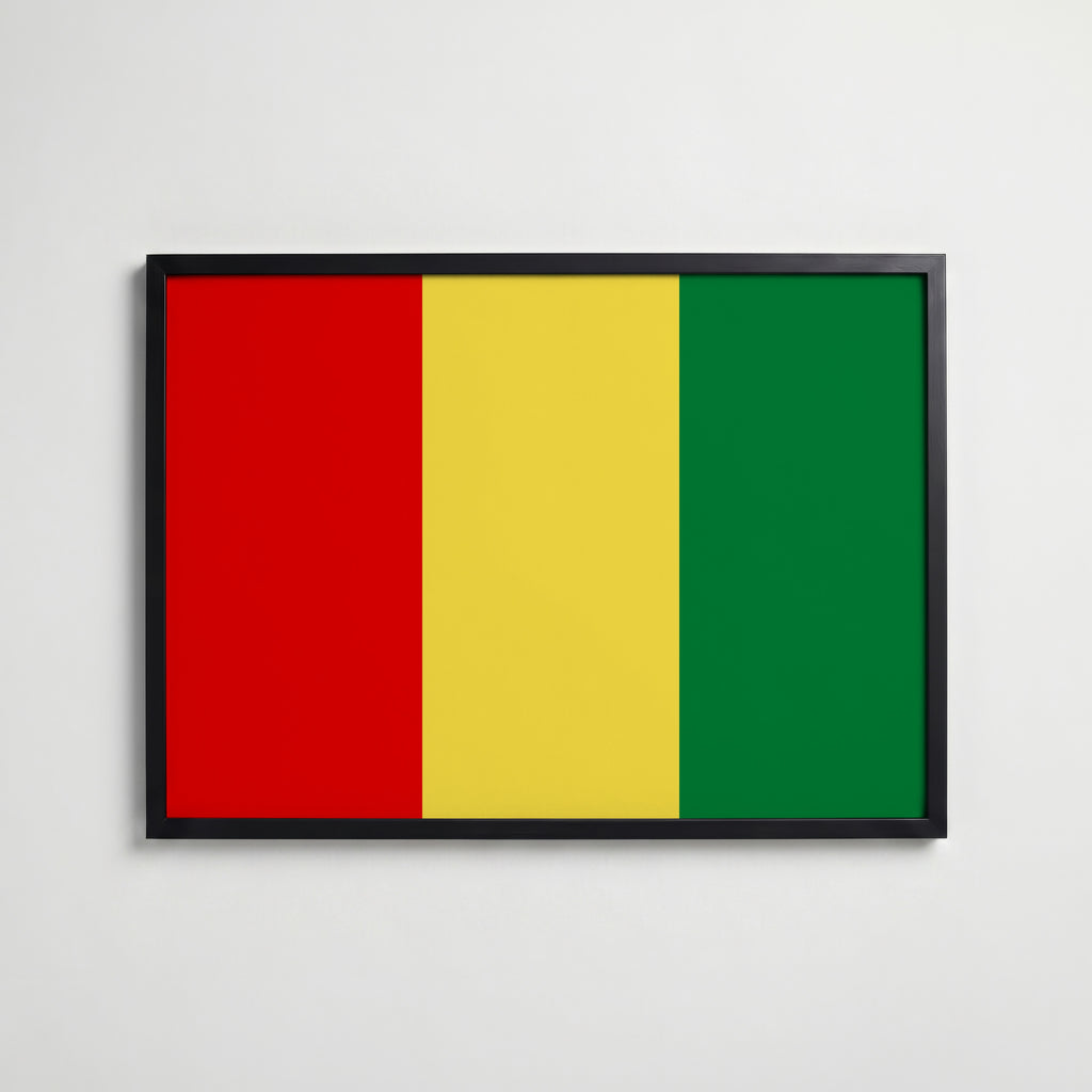 Guinea National Flag Poster affisch – köp poster online – Bozetto väggdekoration
